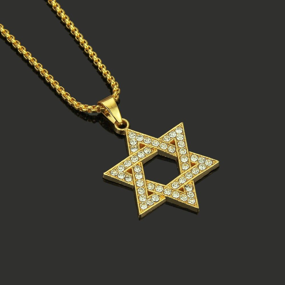 Fine Diamond Star of David Pendant Necklace
